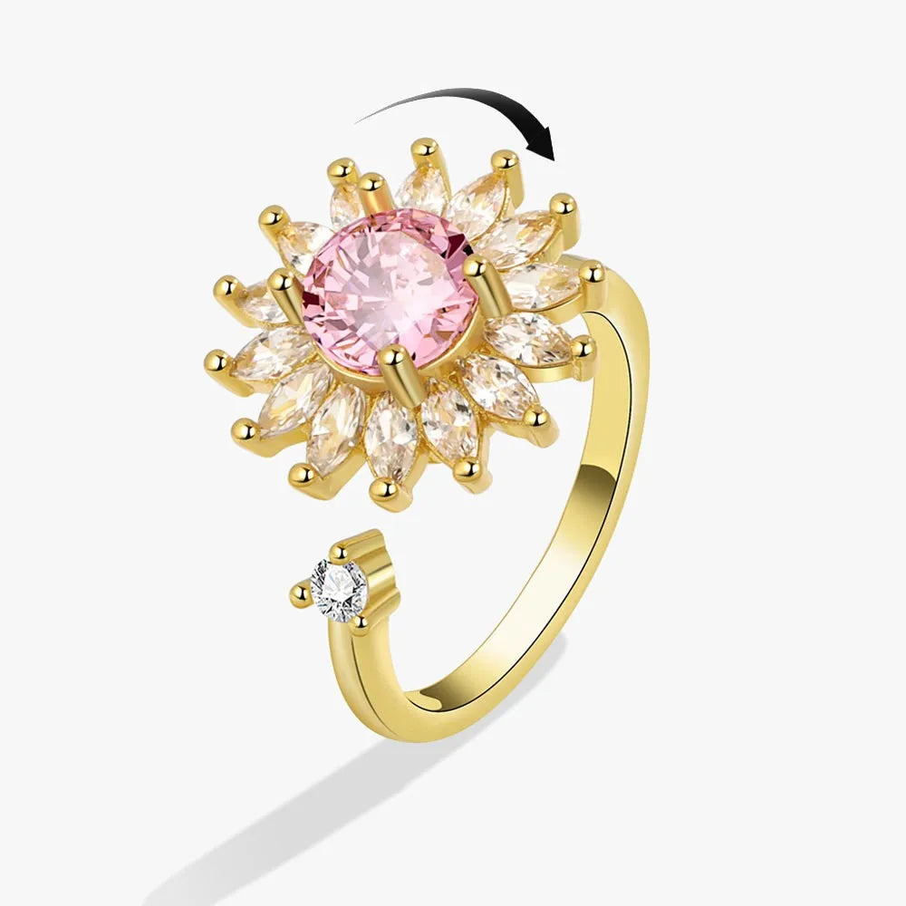 PINK FLOWER ELUNNA RING (GOLD)